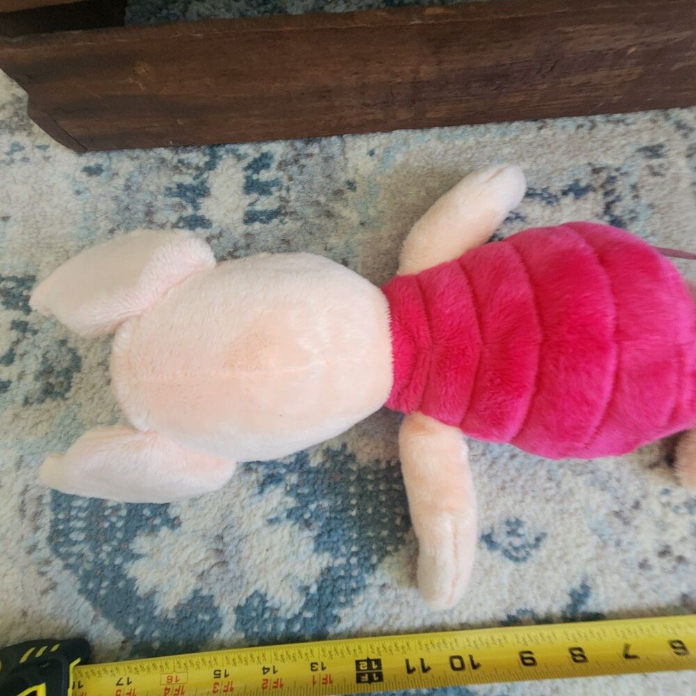 Disney Store 12" Piglet Winnie the Pooh Stuffed Animal Plush - Picture 4 of 9
